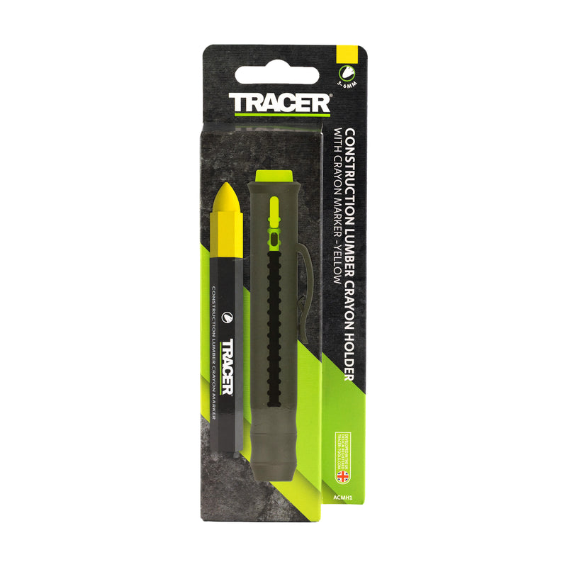 TRACER ACMH1 Crayon Marker Holder c/w Yellow Crayon