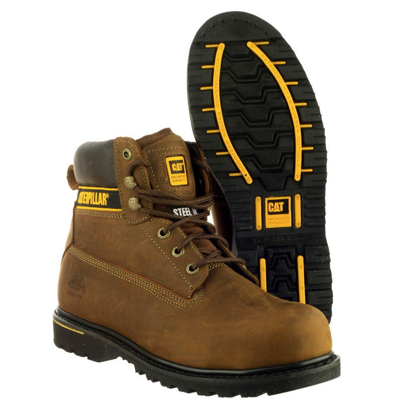 Caterpillar 16106-21207 Holton Safety Boot- Mens, Brown