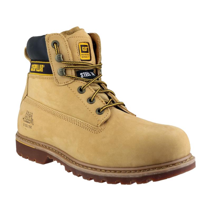 Caterpillar 16107-21208 Holton S3 Safety Boot- Mens, Honey