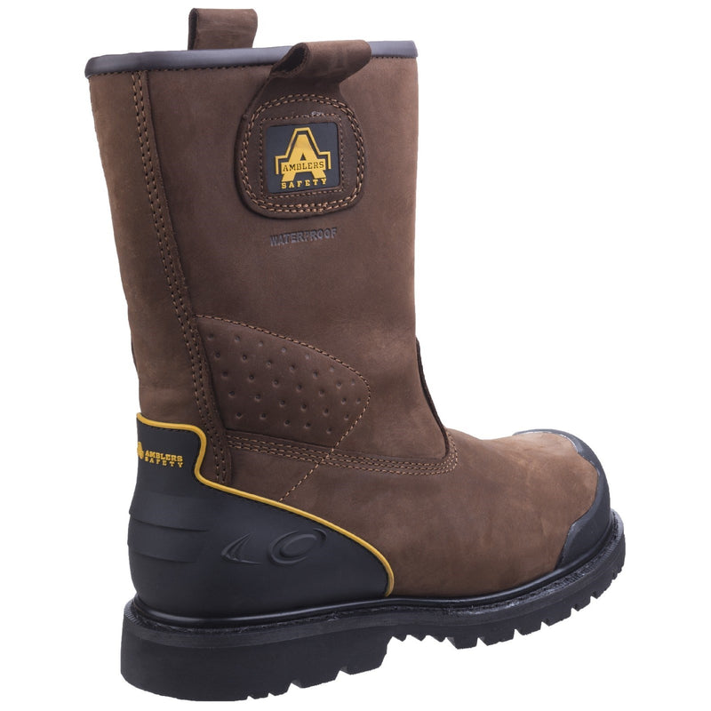 Amblers Safety 20431-32274 FS223 Goodyear Welted Waterproof Pull on Industrial Safety Boot- Mens, Brown