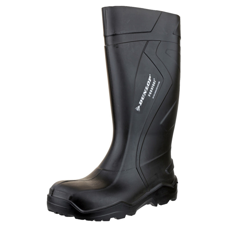 Dunlop 21541-34589 Purofort+ Full Safety Wellington - Unisex, Black