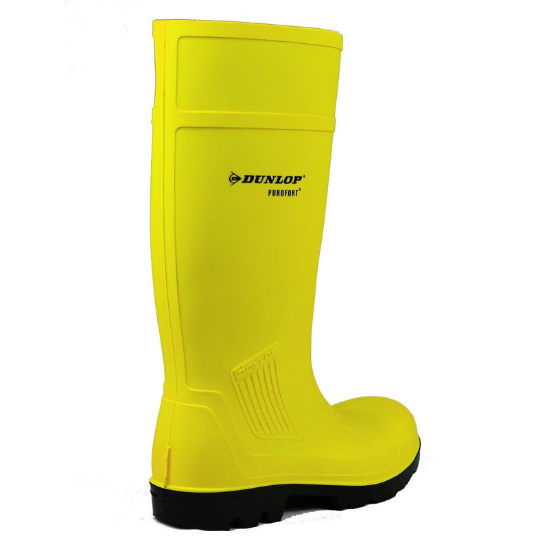 Dunlop 11839-13630 Purofort Professional Full Safety Wellington - Unisex, Yellow