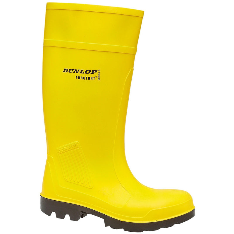 Dunlop 11839-13630 Purofort Professional Full Safety Wellington - Unisex, Yellow