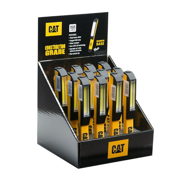 Caterpillar 26061-43458 Pocket Cob 175LM Display 12 Pieces- Unisex, Yellow/Black