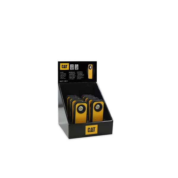 Caterpillar 26072-43469 Pocket Spot Light 250LM 8Pcs Display- Unisex, Yellow/Black