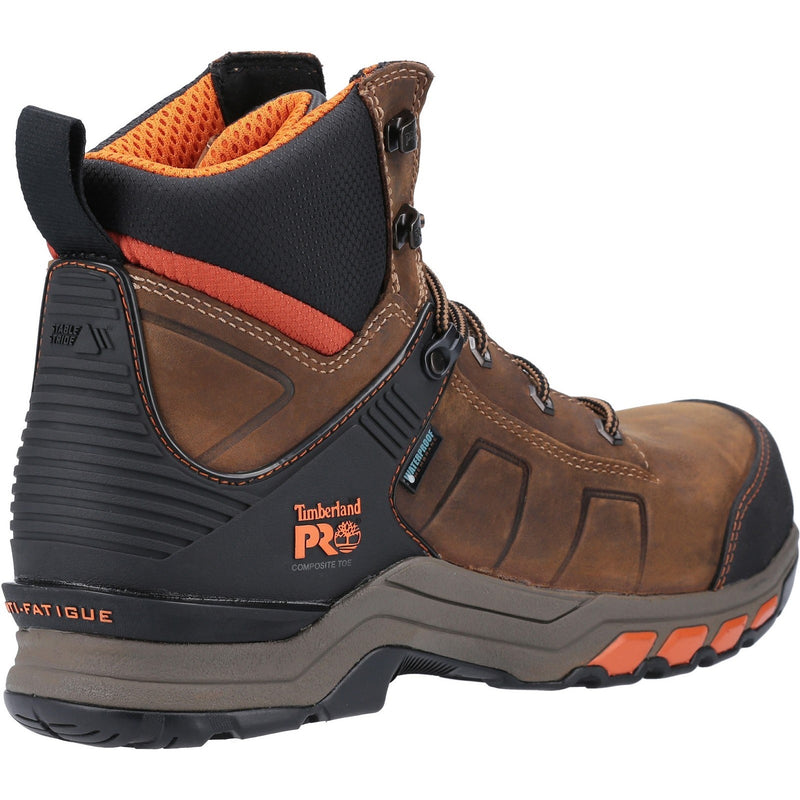 Timberland Pro 30948-52783 Hypercharge Composite Safety Toe Work Boot - Unisex, Brown/Orange