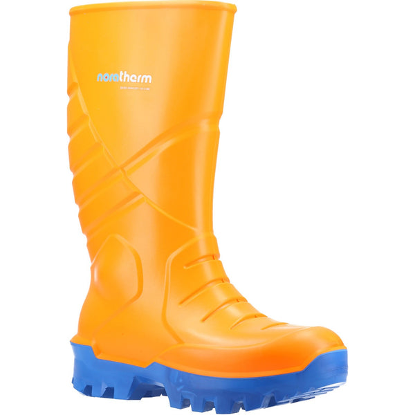 Nora 33190-57831 Noratherm S5 Full Safety Polyurethane Thermo Boot - Unisex, Orange/Blue