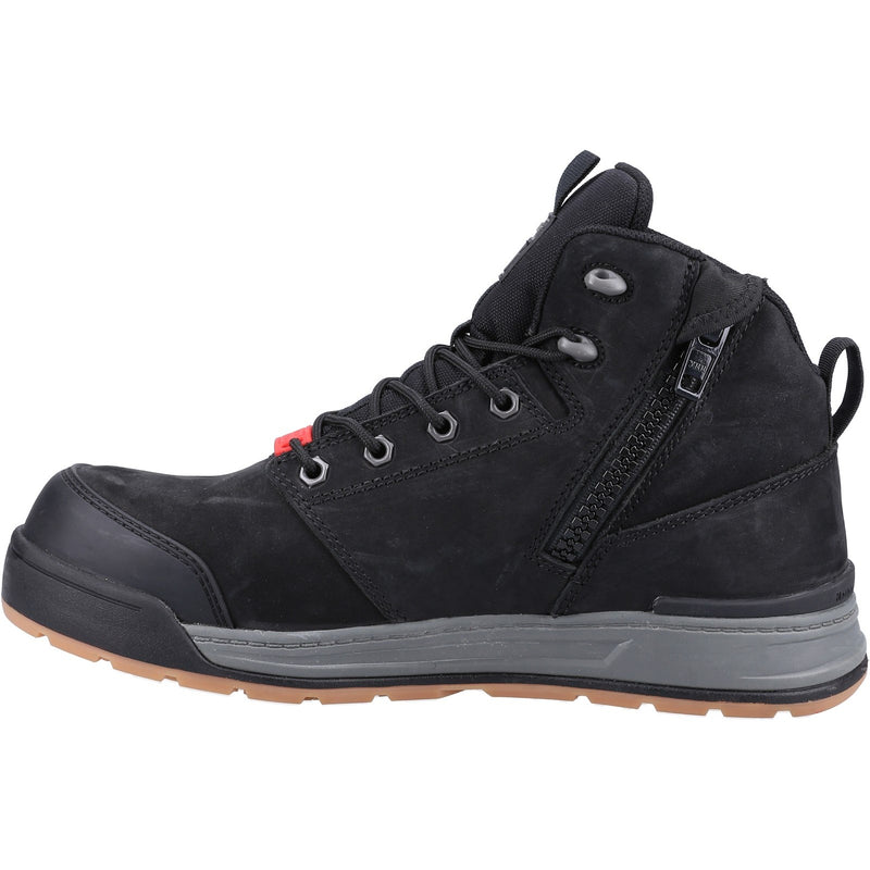 Hard Yakka 34688-59336 3056 Lace Zip Safety Boot- Mens, Black