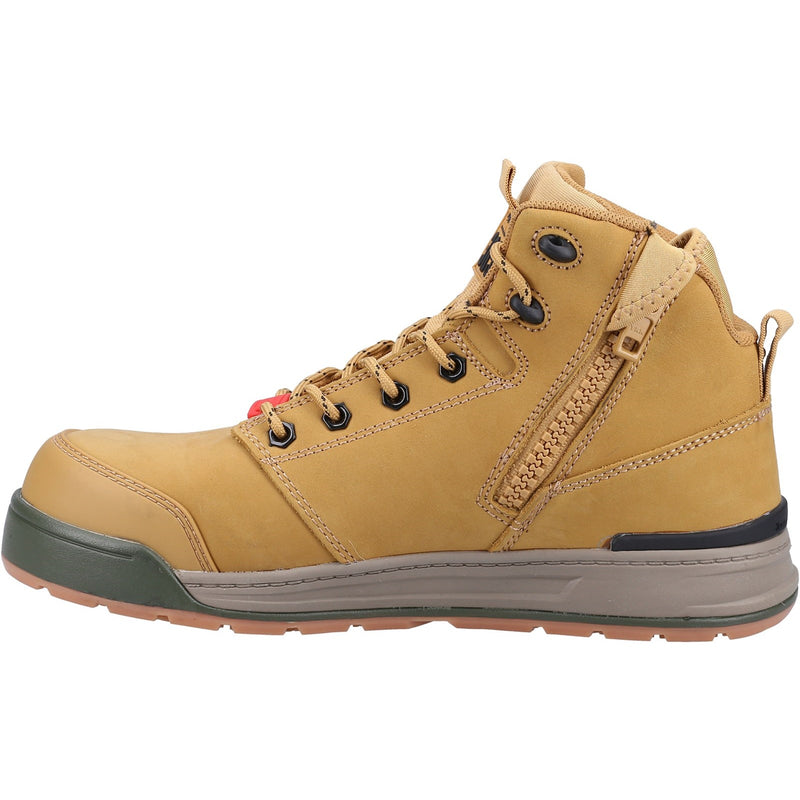 Hard Yakka 34688-59335 3056 Lace Zip Safety Boot- Mens, Wheat