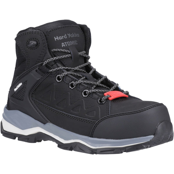 Hard Yakka 34689-59339 Atomic PR Hybrid Side Zip Safety Boot- Unisex, Black