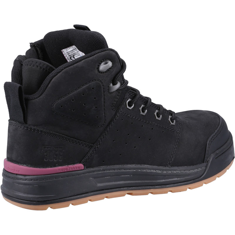 Hard Yakka 34695-59350 3056 PR Side Zip Safety Boot- Womens, Black