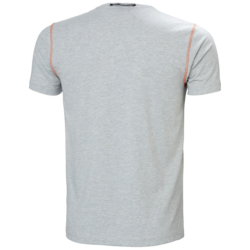 Helly Hansen Workwear 35083-66016 Oxford T-Shirt - Mens, Grey Melange