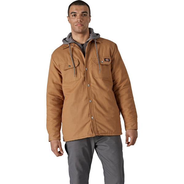 Dickies 36230-67584 Duck Shirt Jacket - Mens, Brown Duck
