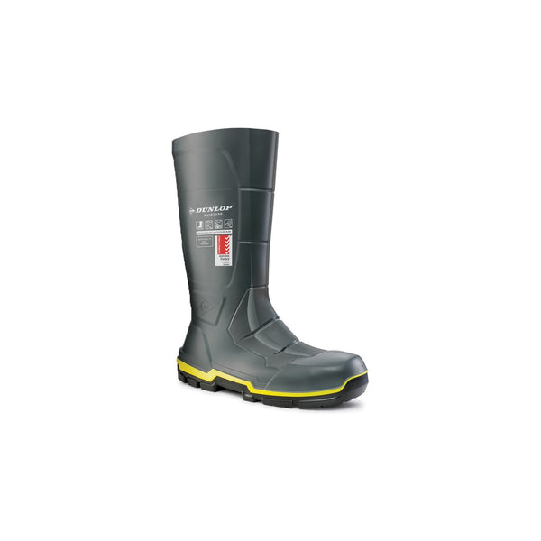 Dunlop 37456-69846 MetGUARD Full Safety Wellington - Mens, Dark Grey