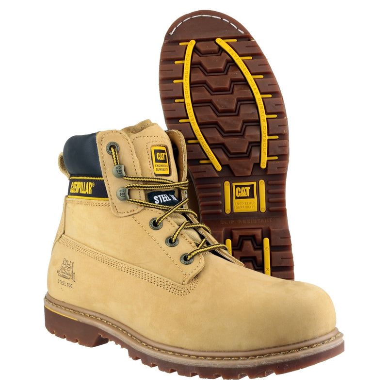 Caterpillar 12808-15308 Holton Safety Boot- Mens, Honey