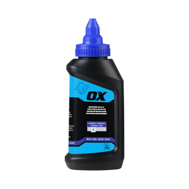 OX Hand Tools P630802 8-Ounce Standard Blue Marking Chalk - Permanence 1