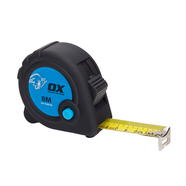 OX Tools OX-T029108 Trade Tape Measure Metric Only 8M