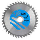 OX Tools OX-TCTW-2163040 Wood Cutting Circular Saw Blade 216/30mm, 40 Teeth ATB