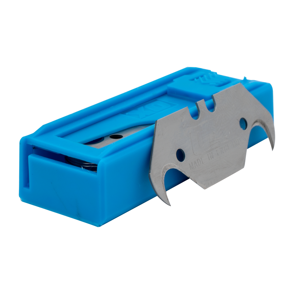 OX Tools OX-P222510 Pro 10 Pack Heavy Duty Hooked Knife Blades & Dispenser