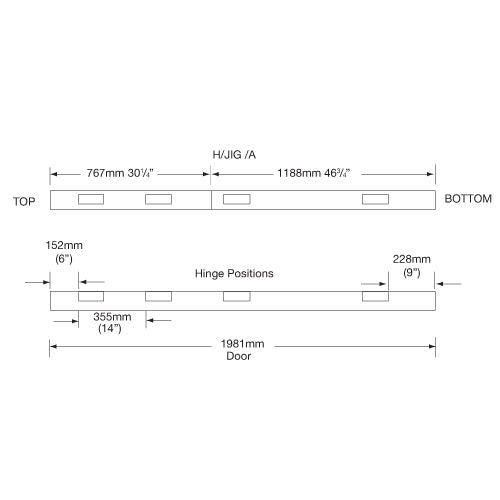 Trend Tools H/JIG/A Trend Hinge Jig A - Two Piece Jig For Quick, Accurate Repeatable Fitting Of Hinges To Doors And Frames