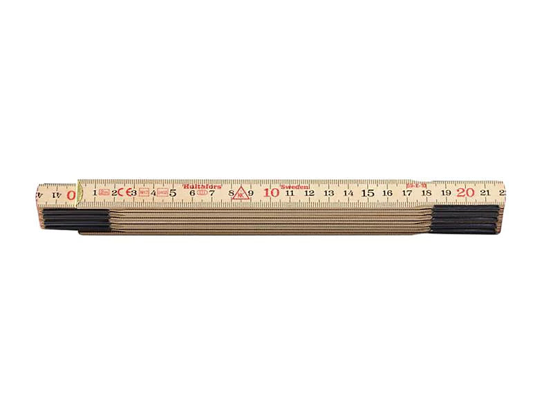 Hultafor 100004 Wooden Folding Rule 2m HUL100004