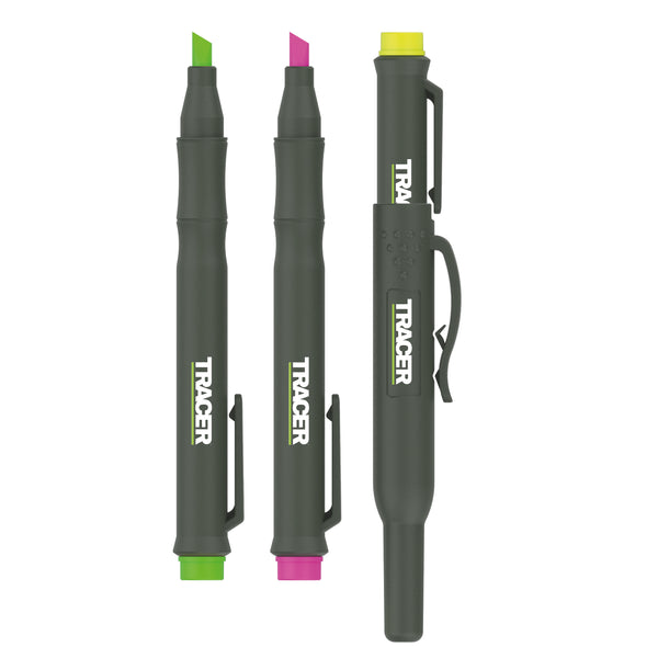 TRACER AFH MK3 PF Highlighter Markers Pk3 (Yellow, Pink, Green) c/w Site Holsters