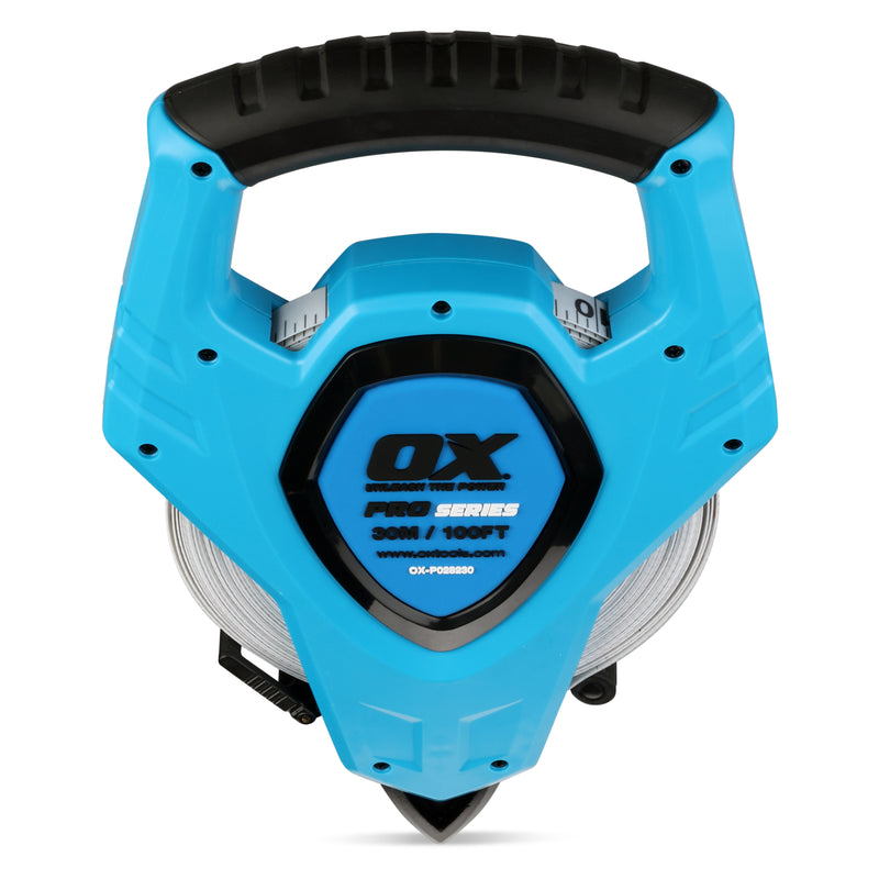 OX Tools OX-P028230 Pro Fibreglass Open Reel Tape - 30M / 100FT