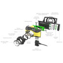 Ledlenser 502023 iH9R RECHARGEABLE LED Headlamp (600)