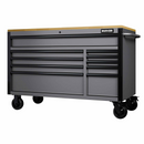 Draper 27220 BUNKER 10 Drawer Workbench Roller Tool Cabinet, 56" Grey