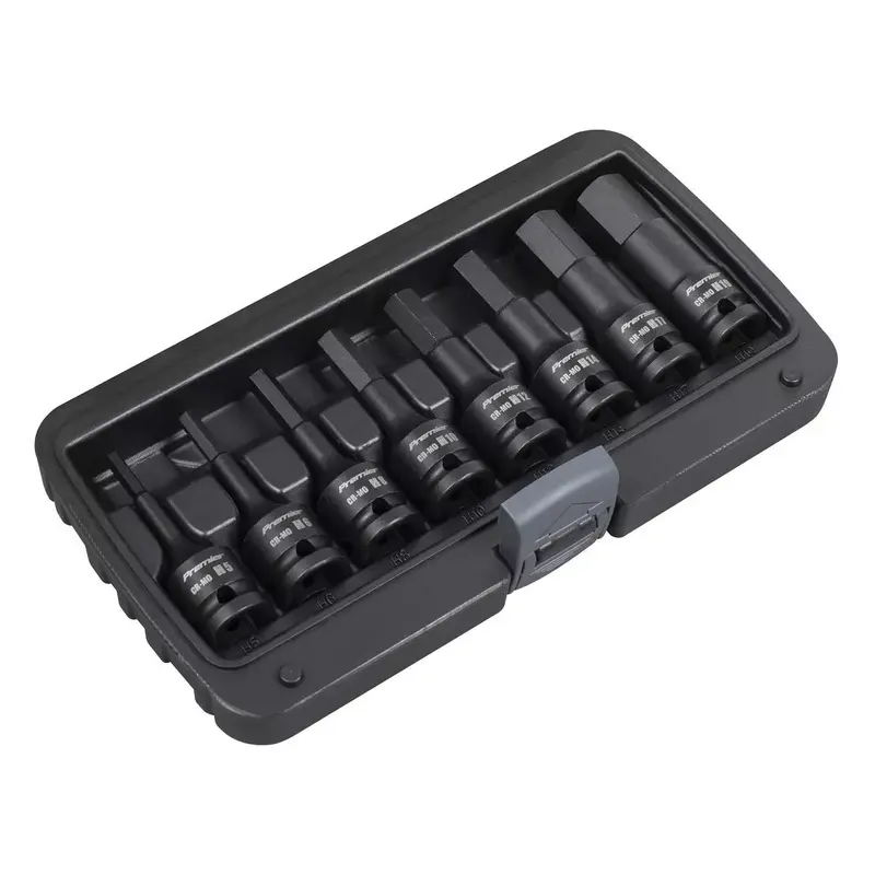 Sealey AK5601 Impact Hex Socket Bit Set 8pc 1/2"Sq Drive