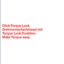 Wera 05075690001 Click-Torque Lock A 5 Torque wrench, adjustable, Torque Lock function, reversible ratchet, clockwise torque operation, 2.5-25 Nm