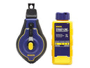 Irwin IWHT48443BC-0 Speedline Pro Strait-Line Chalk Line Reel Set 30m