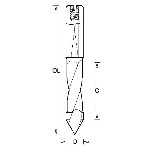 Trend Tools IT/2016137 201 Bk Thru Drill 10Mm Diameter