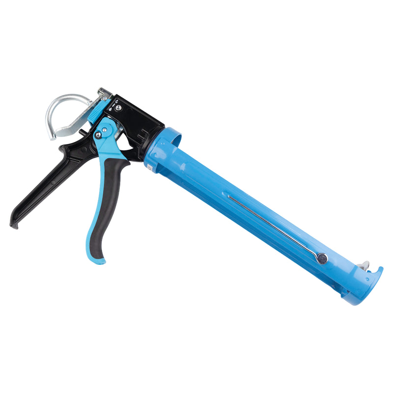 OX Hand Tools T046507 400ml Heavy Duty Caulk Gun | 25:1 /12:1 Dual Thrust Ratio