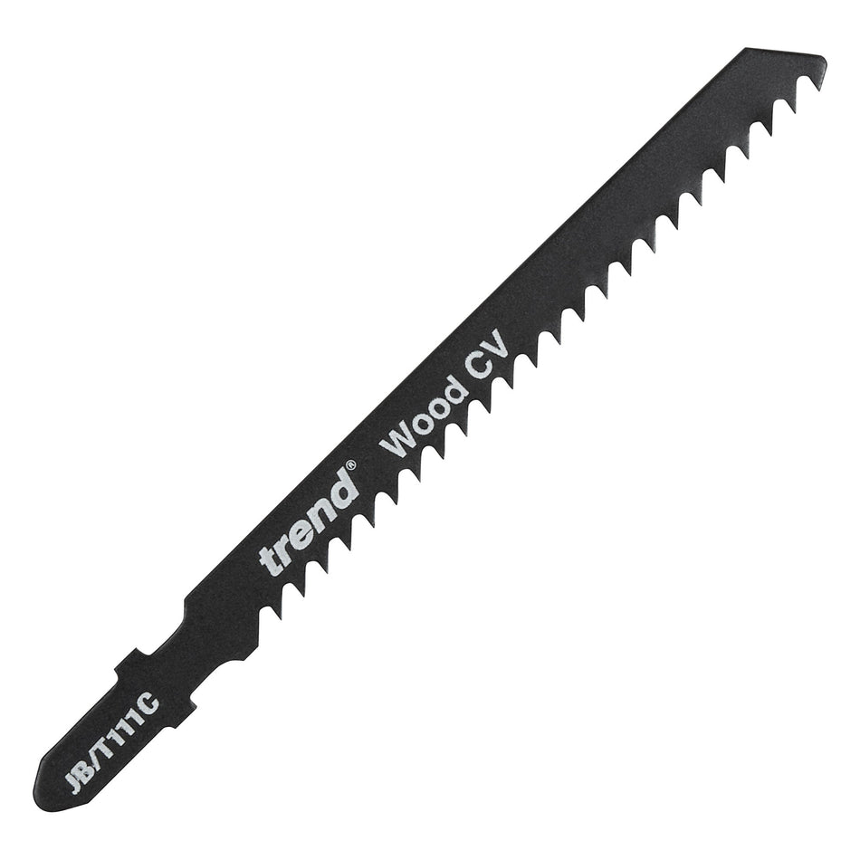 Trend Tools JB/T111C Jigsaw Blade 100X3.0Mm Cv Up-Cut 5 Pack