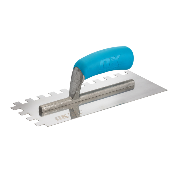 OX Tools OX-T535712 Trade Notched Stainless Steel Tiling Trowel - 12mm