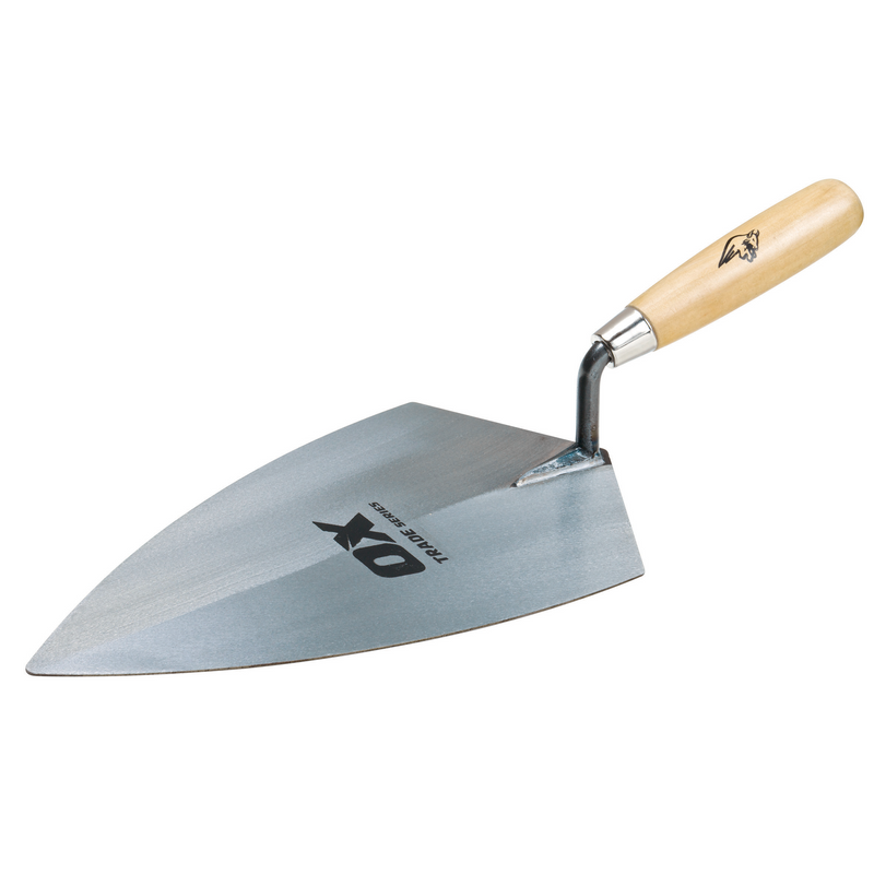 OX Tools OX-T017528 Trade Brick Trowel Philadelphia - Wooden Handle 11" / 280mm