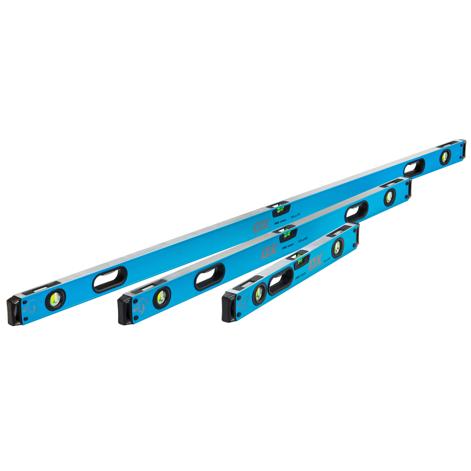 OX Tools OX-P028603 Pro Level Bag with 1800mm, 1200mm & 600mm Pro Levels