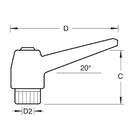 Trend Tools CR/KB/PK9 Craft Adjustable Lever Female M6 4 Pack