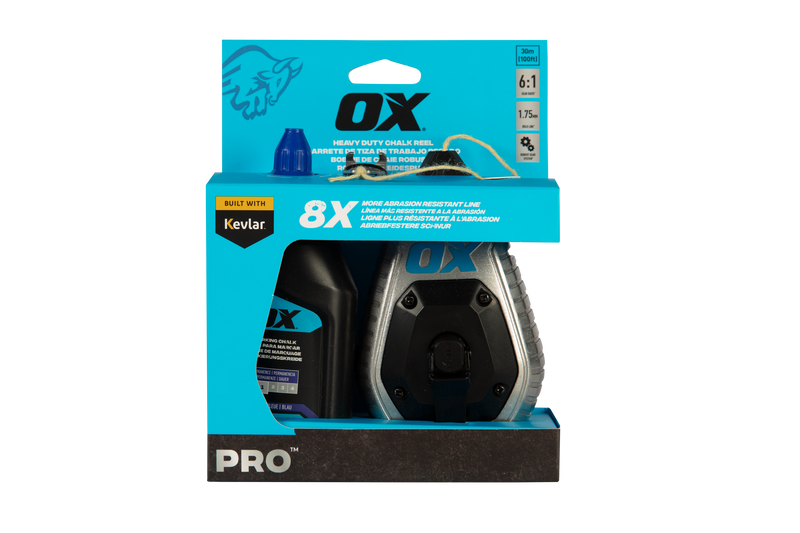 Pro 30m/100' Aluminum Chalk Reel Value Pack - Kevlar Bold Line / 6:1 Gear Ratio