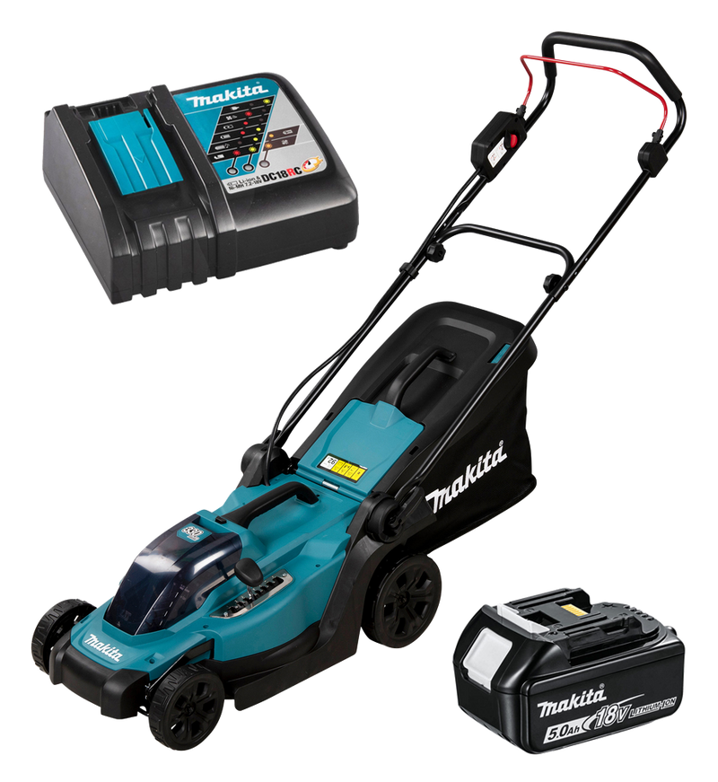 Makita DLM330RT 18V Cordless LXT 330mm Lawn Mower with 5.0ah Battery and Charger