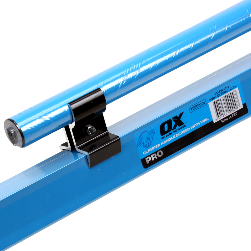 OX Hand Tools P021318 1800mm Concrete Screed with vial