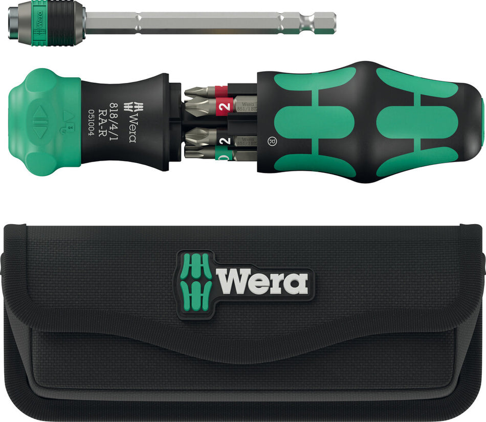 Wera 05051514001 Kraftform Kompakt 20 RA-R with pouch, 6pc
