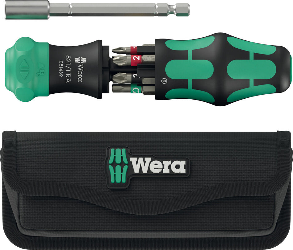 Wera 05051520001 Kraftform Kompakt 28 RA with pouch, 6pc