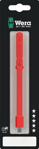Wera 05073702001 Kraftform Kompakt A VDE 712 i SB Adapter blade, insulated, for 1/4" sockets