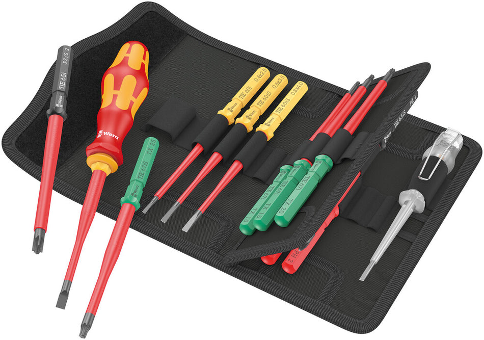 Wera 05006608001 Kraftform Kompakt VDE 16 extra slim 1 Tool finder, 16 pieces