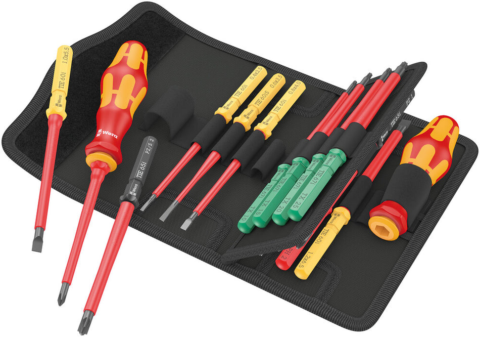 Wera 05006611001 Kraftform Kompakt VDE 17 Universal 1 Tool finder, 17 pieces