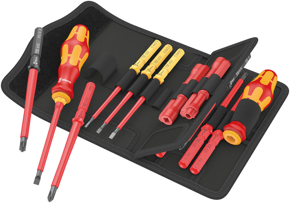 Wera 05006614001 Kraftform Kompakt VDE 18 Universal 2 Tool finder, 18 pieces