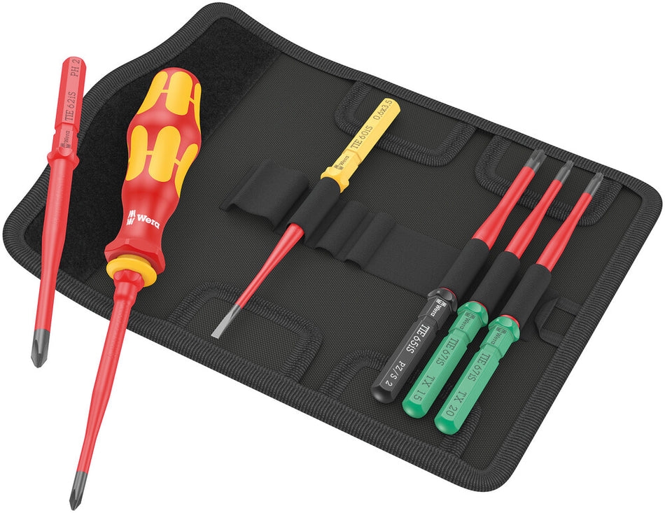 Wera 05006603001 Kraftform Kompakt VDE 7 extra slim 1 Tool finder, 7 pieces
