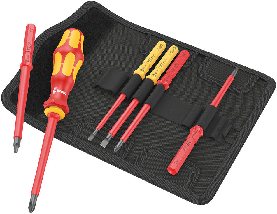 Wera 05006604001 Kraftform Kompakt VDE 7 Imperial 1 Tool finder, 6 pieces